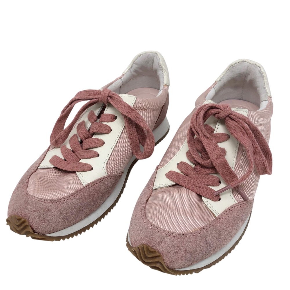 Birdies The Roadrunner Sneaker Size 6.5 Pink Suede Retro Athletic‎
